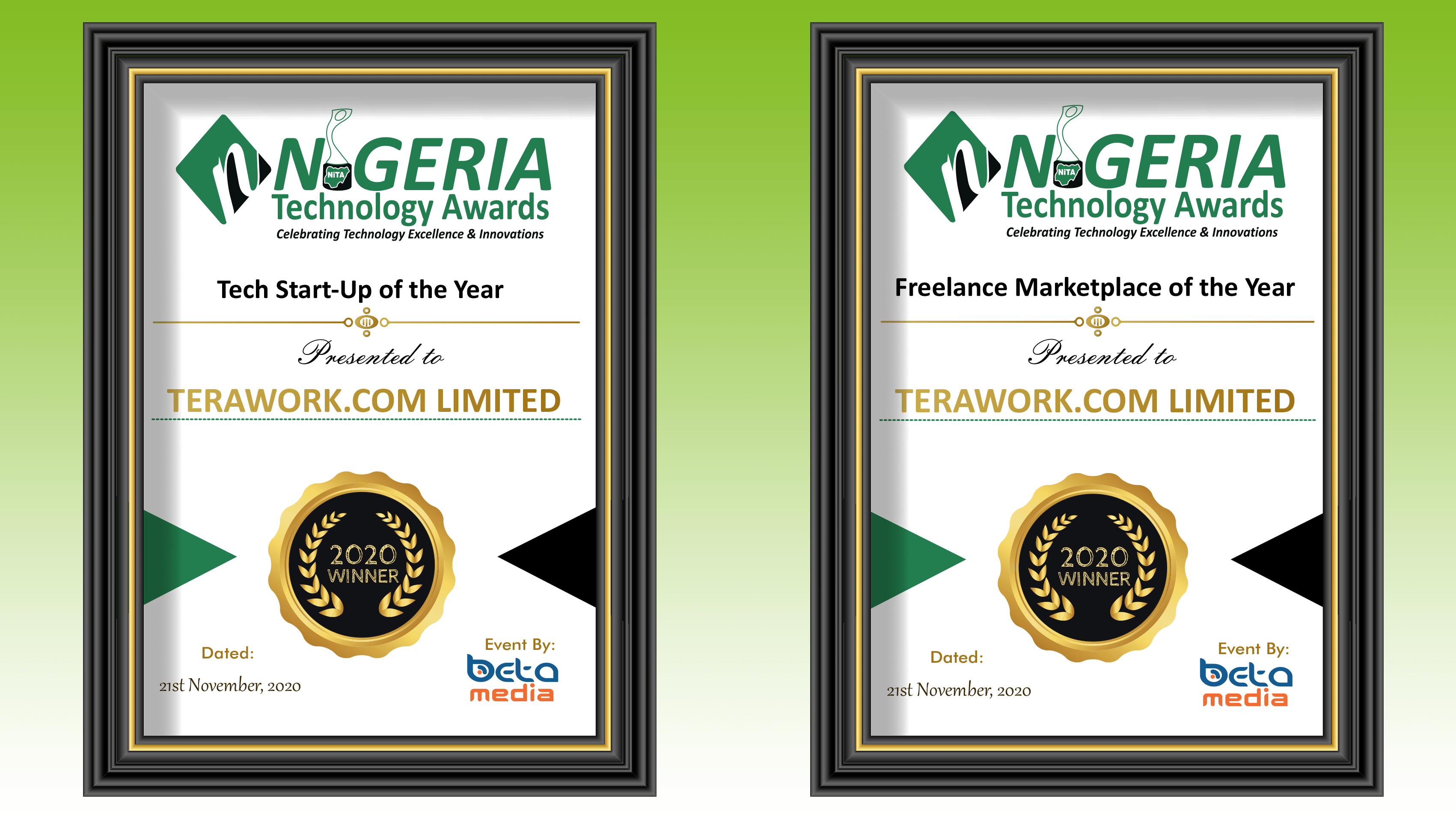 TERAWORK Emerge as Best Freelance Marketplace and Tech Start-up
